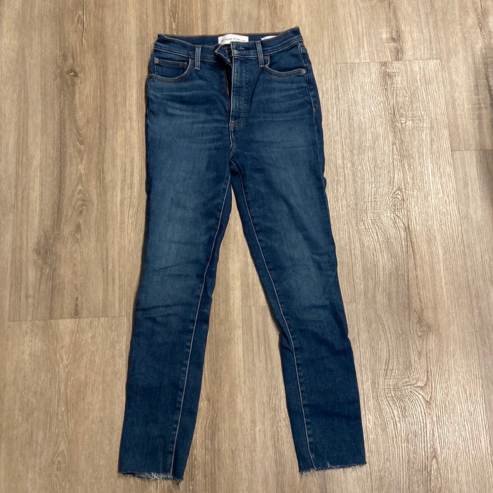 Denim Forum Lola High Rise Skinny Jeans Size 26